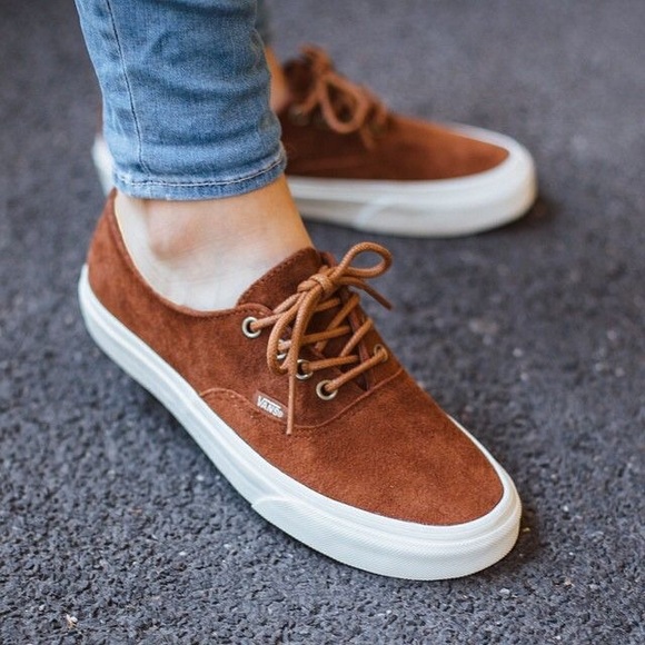 brown suede vans shoes